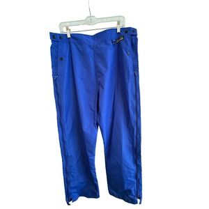 VTG Mens XL Royal Cobalt Blue Nylon ski/hiking/snowboarding Pants GORPCORE